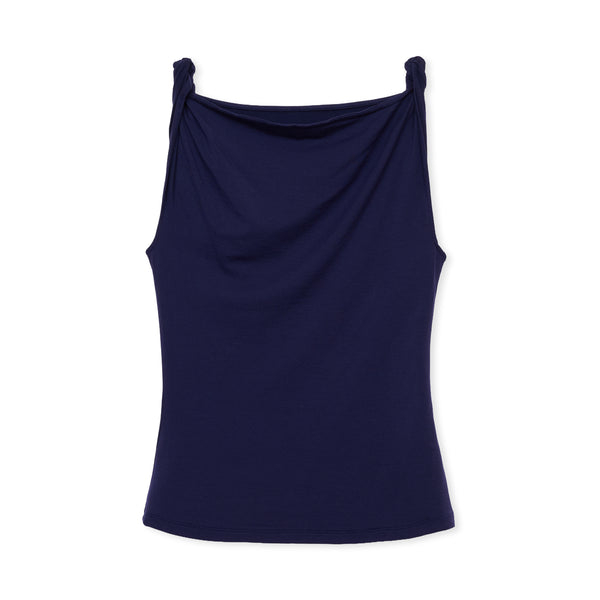 ジバンシィ カットソー ノースリーブ Vネック デザイン S 紺 ネイビー nejiri / NAVY – SHISHIKUI