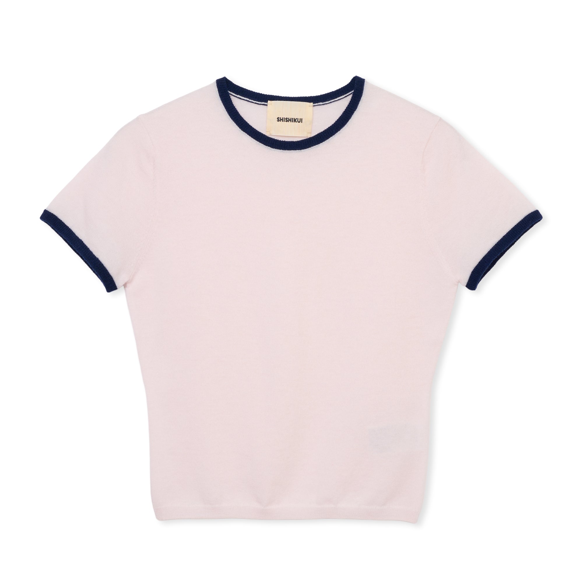 ringer knit / ECRU×BLUE – SHISHIKUI