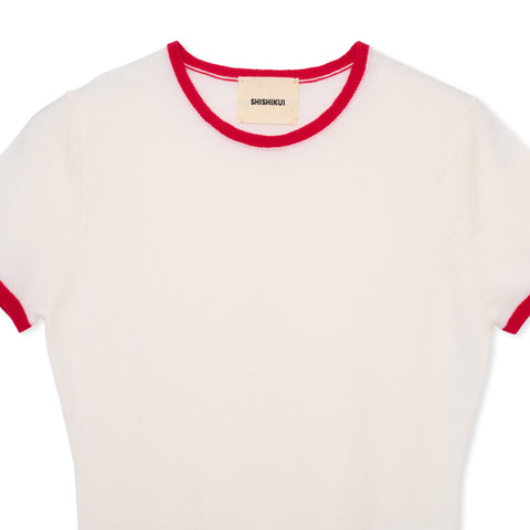 ringer knit / OFF×RED