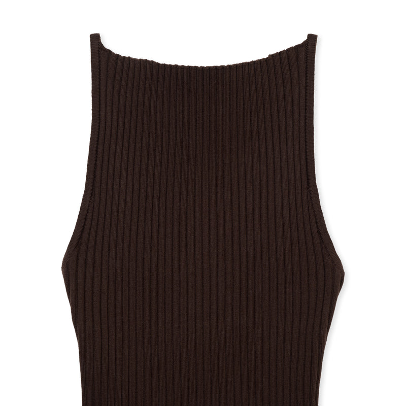 KNIT CAMI / BROWN
