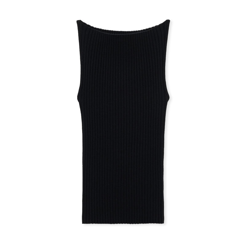 Knit Cami O / BLACK