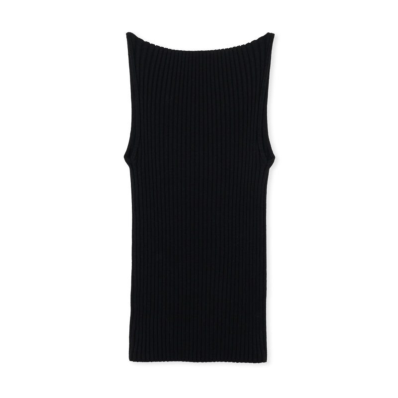 Knit Cami O / BLACK