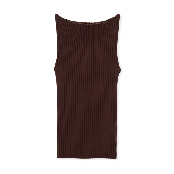 完売SHISHIKUI Knit Cami O BROWN ニットキャミ Knit Cami O / MARRON BROWN – SHISHIKUI