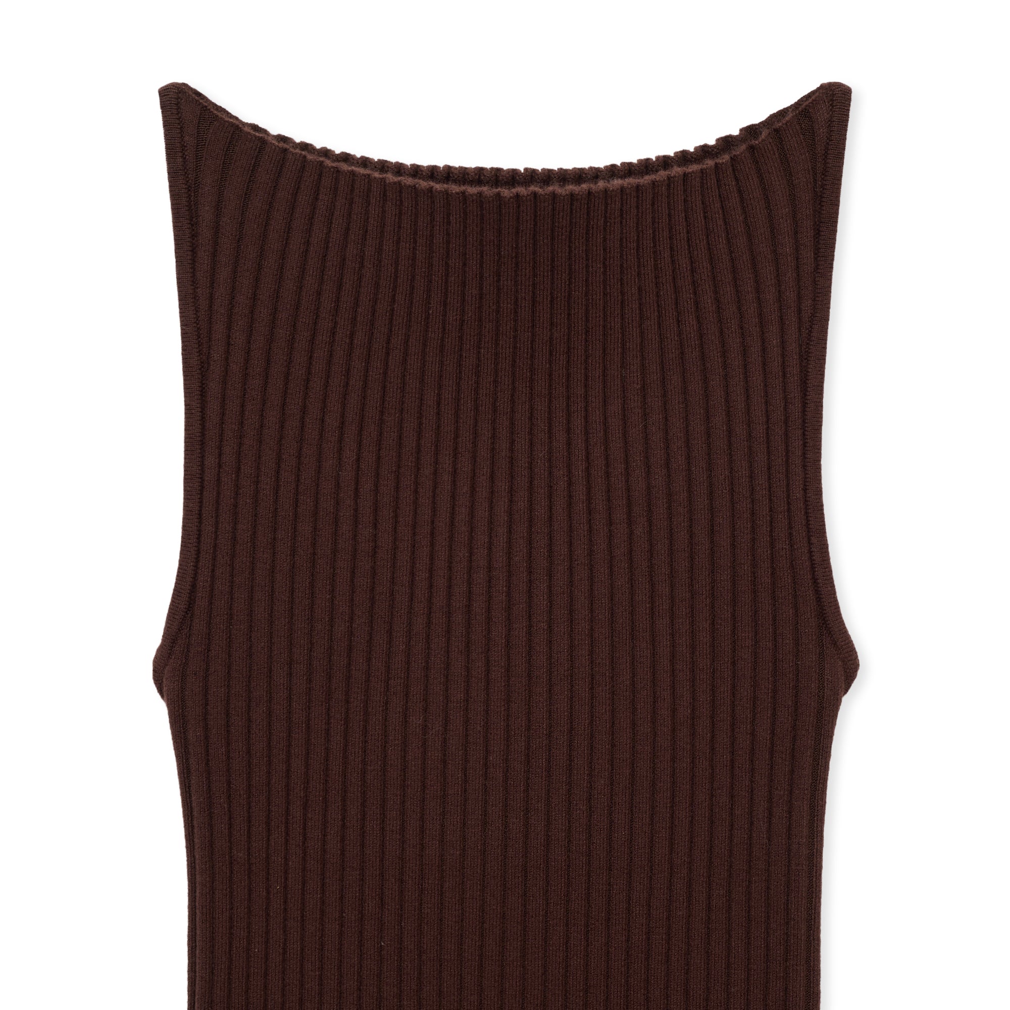 Knit Cami O / MARRON BROWN – SHISHIKUI