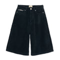 corduroy p / charcoal BLACK