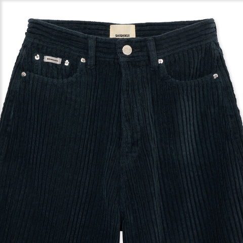 corduroy p / charcoal BLACK