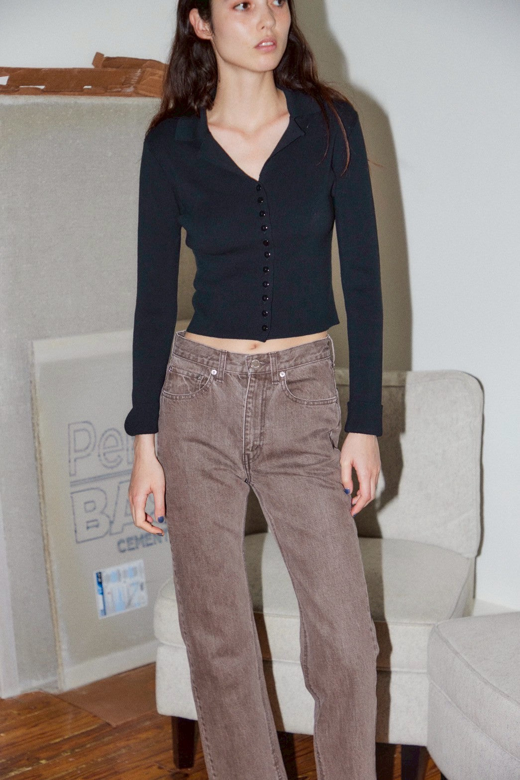 open collar / BLACK – SHISHIKUI