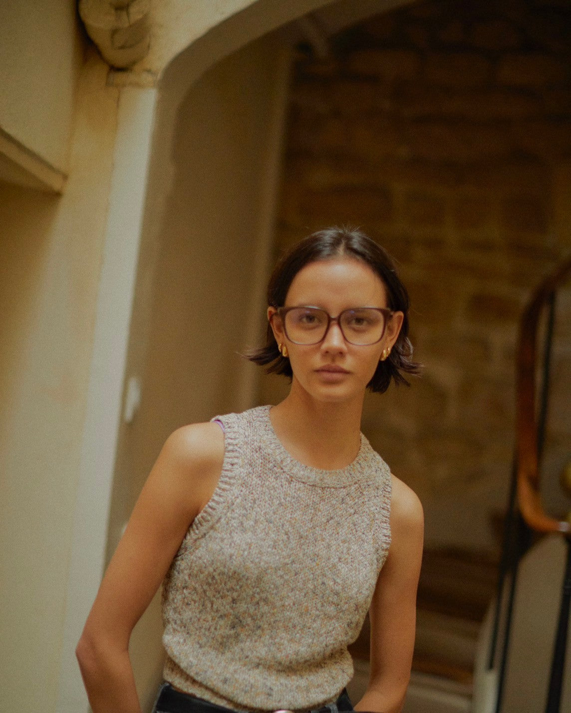 SHISHIKUI Square eye ブラウン Square eye / BROWN – SHISHIKUI