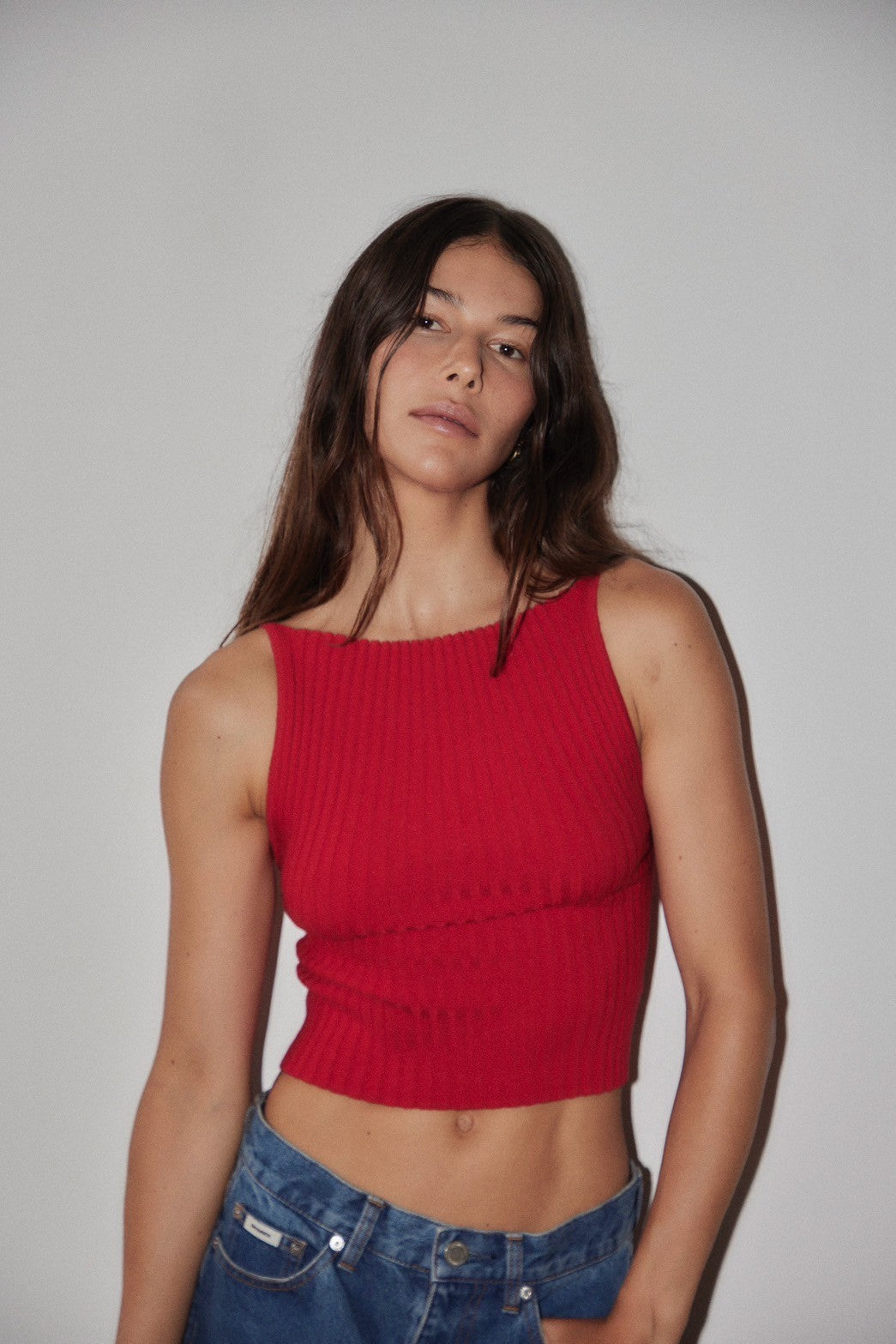 knit cami S / P.PINK – SHISHIKUI