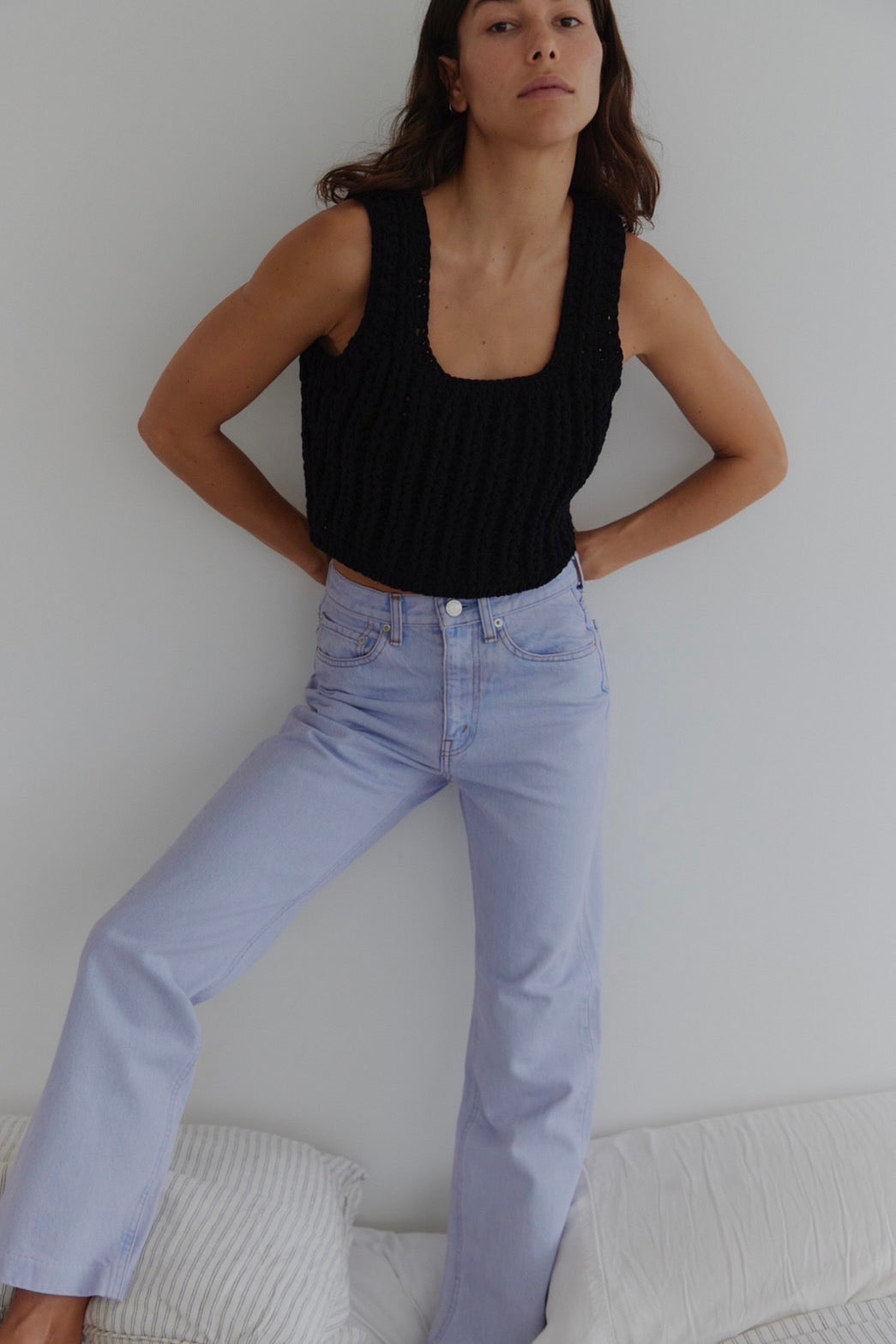 パンツ THE SHISHIKUI BASIC JEANS New ice pink BASIC JEANS / New ice pink – SHISHIKUI