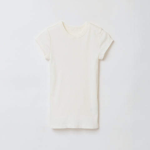 RIB TEE / WHITE
