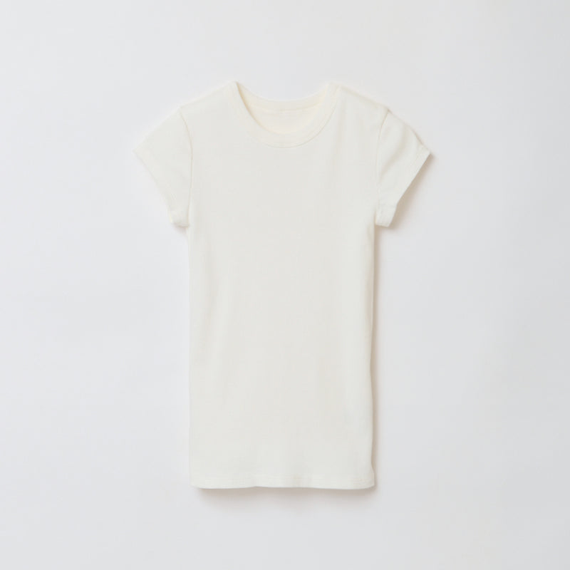 RIB TEE / WHITE