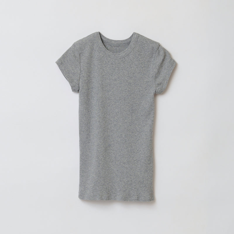 RIB TEE / GRAY