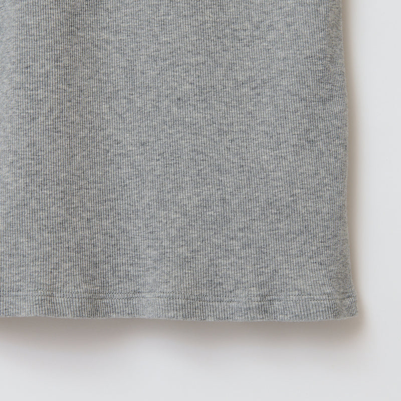 RIB TEE / GRAY