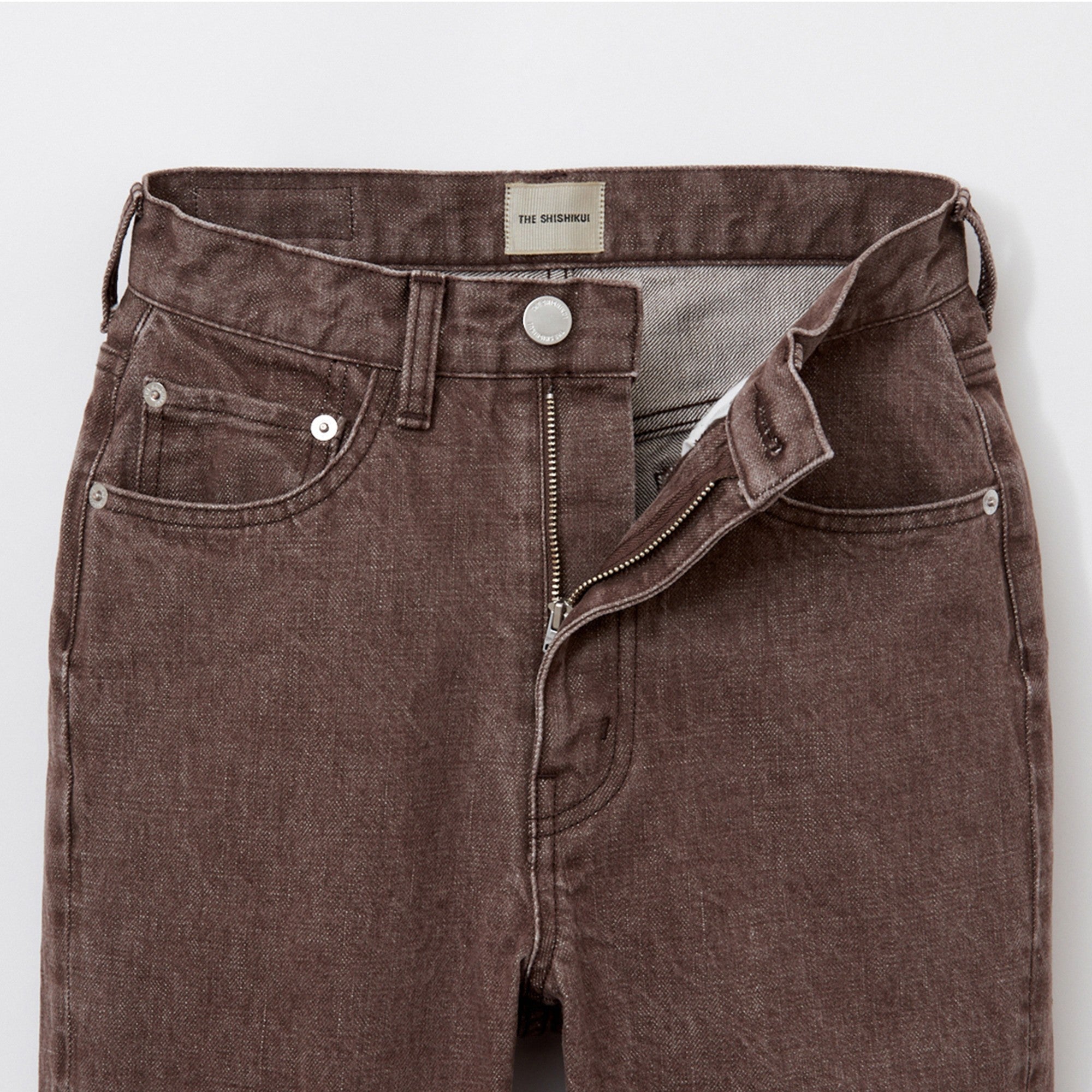 the shishikui ベーシック　ジーンズ　デニム　ブラウン　極美品！！ BASIC JEANS / BROWN – SHISHIKUI